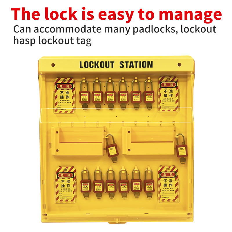 Qvand Industrial Locokout Tagout Station for Workplace Safety Equipment Lockout Box