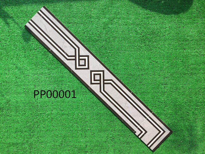 Wall Decoration Line Stone Tile with 600*40 Yellow Copy Marble