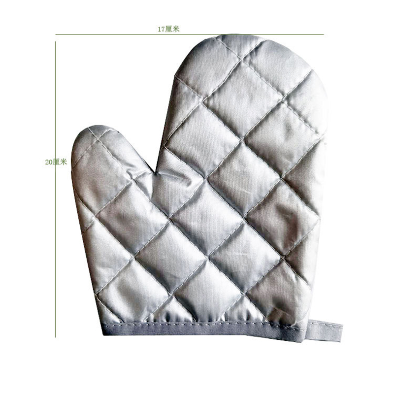 Manufacturer Wholesale Oven and Microwave Oven Heat Insulation Gloves, Silver-Coated Oven Gloves