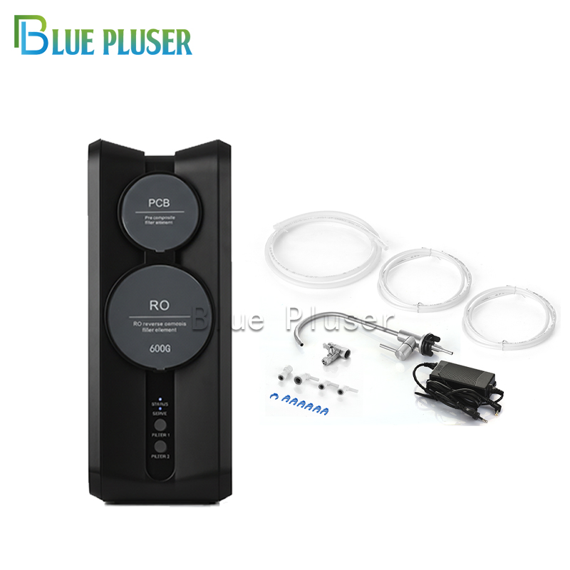 Quiet Running Mini RO System Ppc+600g Press Button Filter Replacement Water Purifier