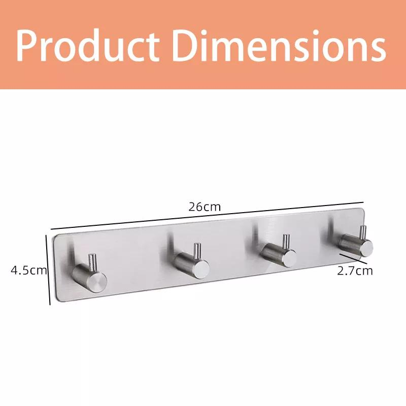 New Wholesales Custom Hotel Bathroom Robe Hook Bathroom Accessories Set Metal Hooks for Clothes Hanger Wall Hooks & Coat Racks