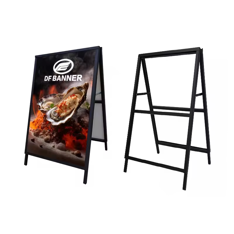 Waterproof Iron a-Frame Signs Board Stand for Outdoor & Indoor Advertising & Exhibitions & Promotions