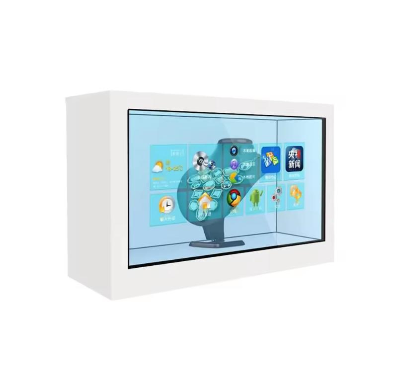 86inch Ai Digital Human Transparent LCD Screen Cabinet