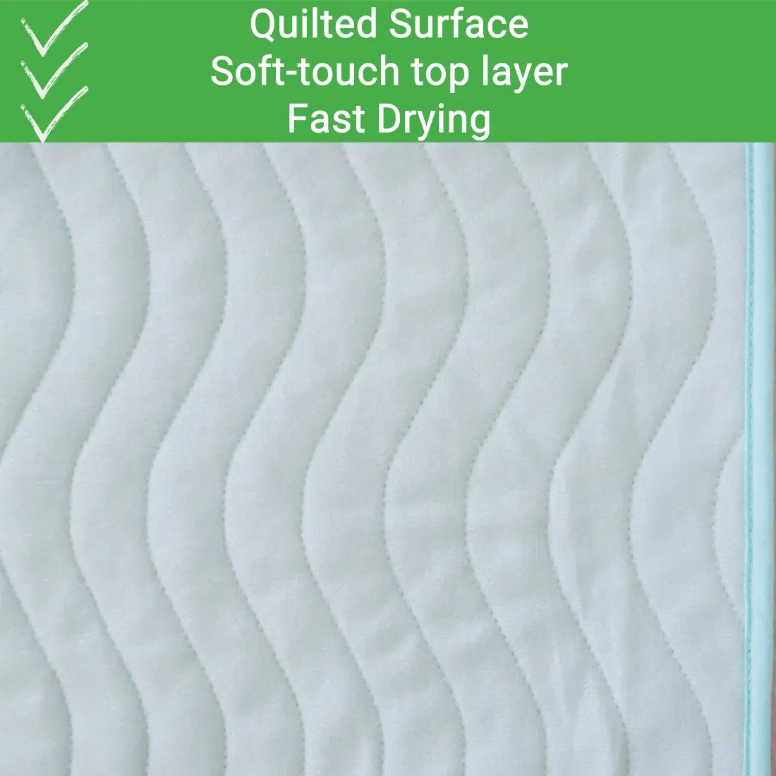 100% Waterproof Incontinence Bed Pad Bedwetting Underpad Washabel Reusable Pad