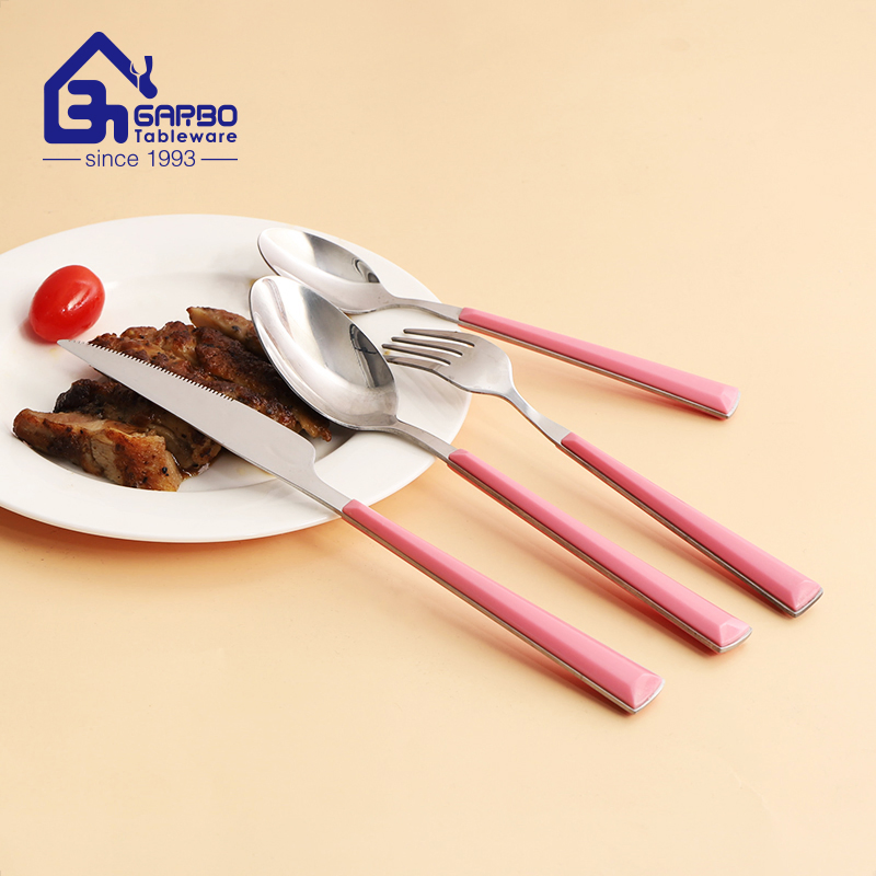 Home Use Stainless Steel Knife Steak Knife Dinner Knives Set Flatware Tableware Colored Handle Flatware Set From China