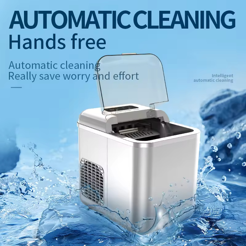 Smart Countertop Automatic Home Ice Maker with APP Control & Self-Cleaning – Portable Ice Machine for Home & Office Use