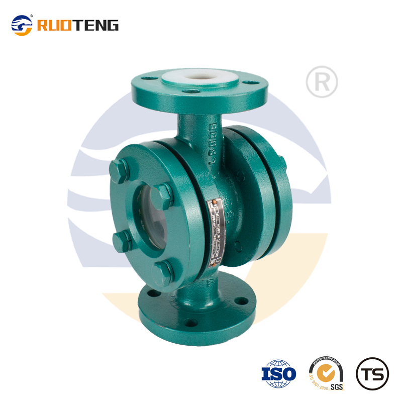 [Ruoteng] Carbon Steel PTFE Lined Double Window Flange Sight Glass