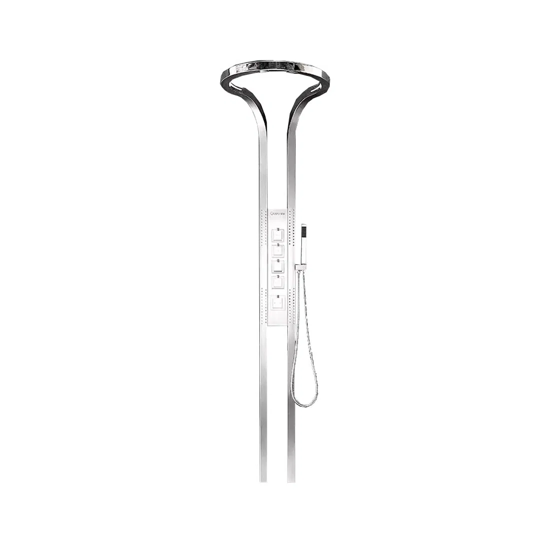 Factory Direct Price Toktik Multi-Functional Multi Head Chrome Waterfall Rainfall Wall Mounted Massage Shower Panel