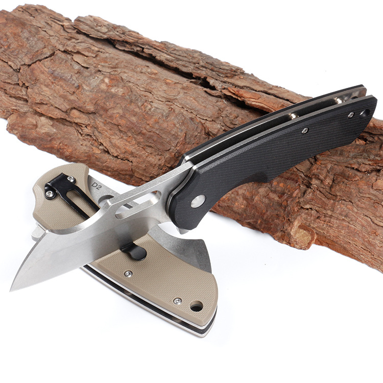 5cr15 Cut Edge CNC Grinding Process Outdoor Folding Knife