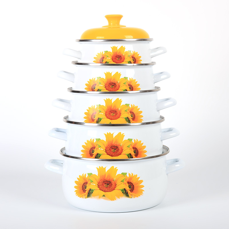 Enamel Casserole Cookware Sets Cooking Pot