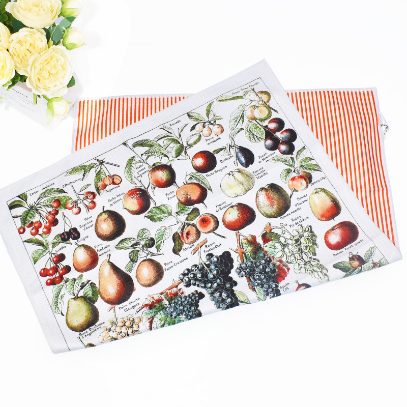 Manufacturer Wholesale Microfiber Cleaning Towel Custom Printing Waffle Tea Towels for Household Kitchen Cleaning Tea Towel