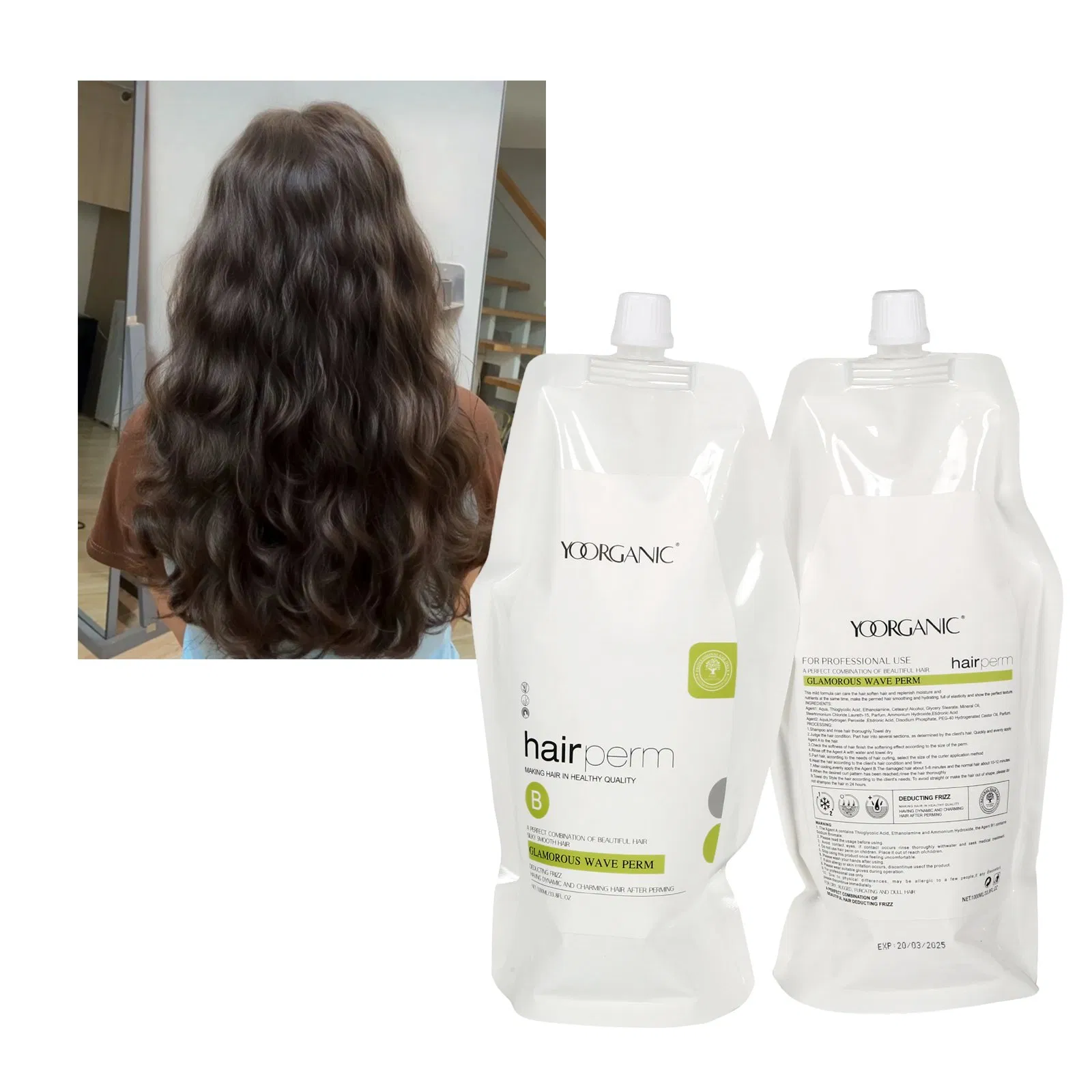 1000ml*2 Factory Price Nourishing Hair Perm Lotion for Professional Use
