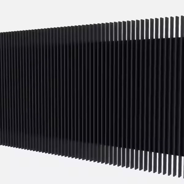 High Quality Outdoor Blade Design Fence Ornamental Panels Fence Custom Fence 2025 Pupular