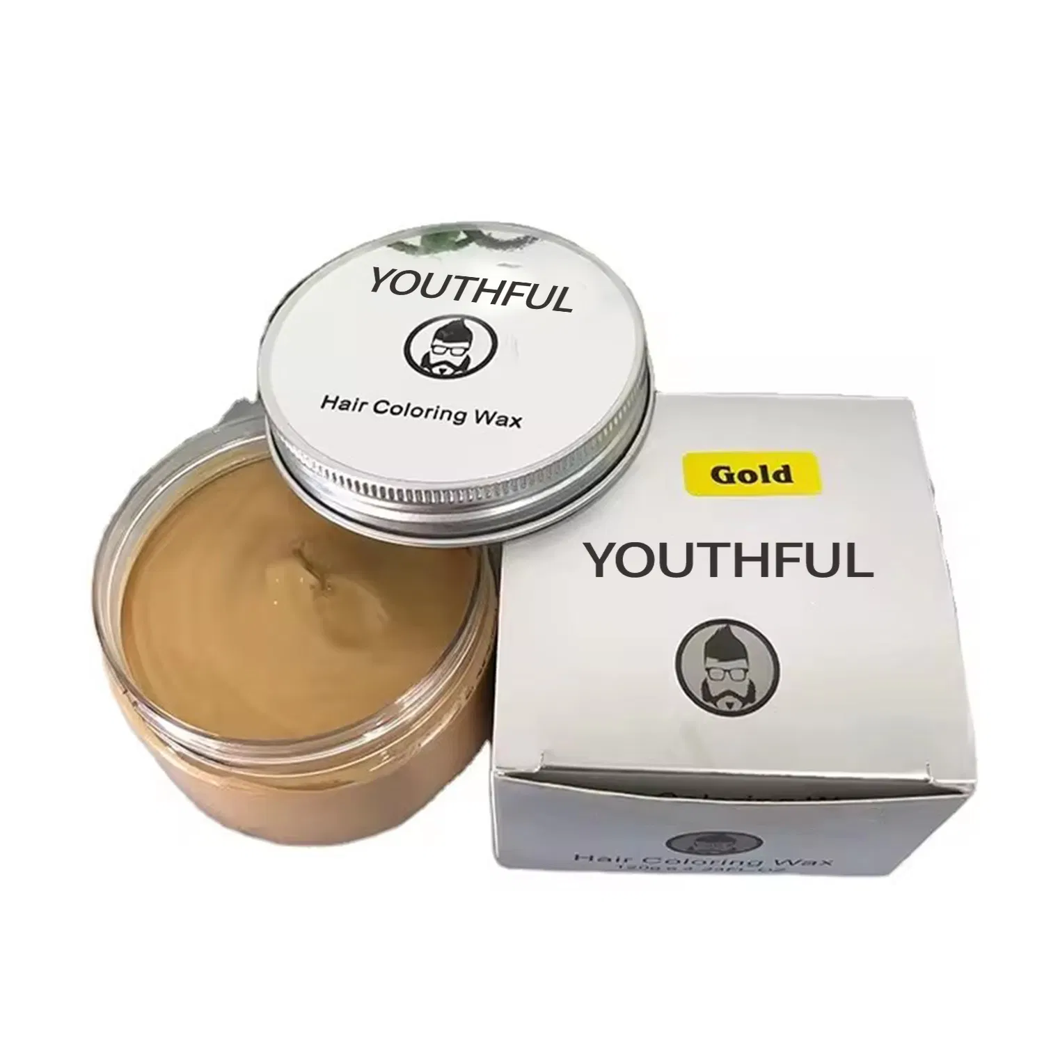 Private Label Sliver Grandma Hair Styling Olive Hair Color Wax