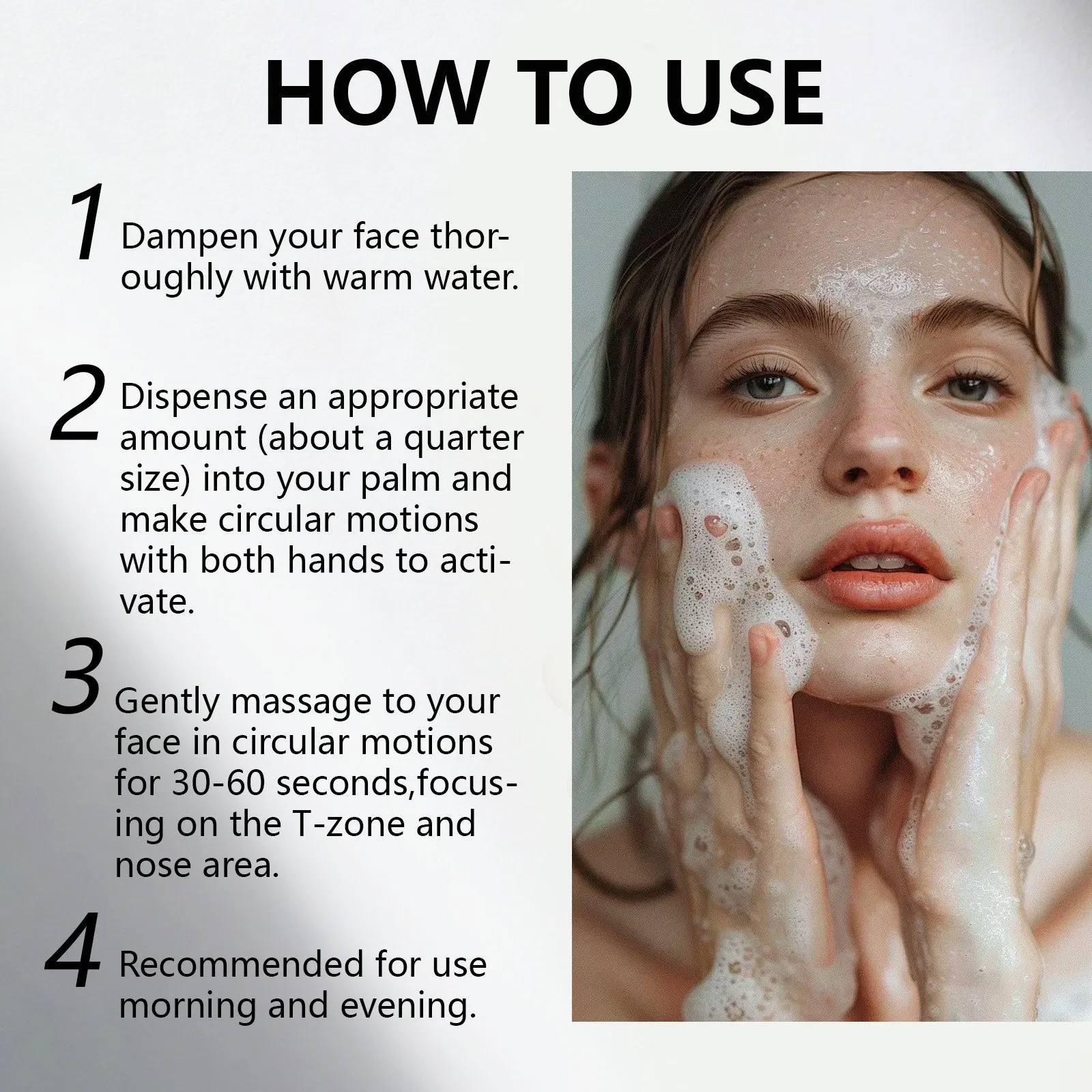 Beauty Cosmetics Skin Care Requlates Sebum Production Blackhead Remover Cleanser