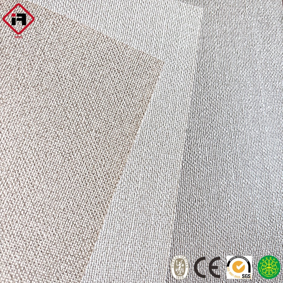 Embossed Wallpaper Inkjet Vinyl Wallcovering 137cm Fireproof and Waterproof Textile Wallpaper PVC Wall Cloth Fabric Wallpaper for Home
