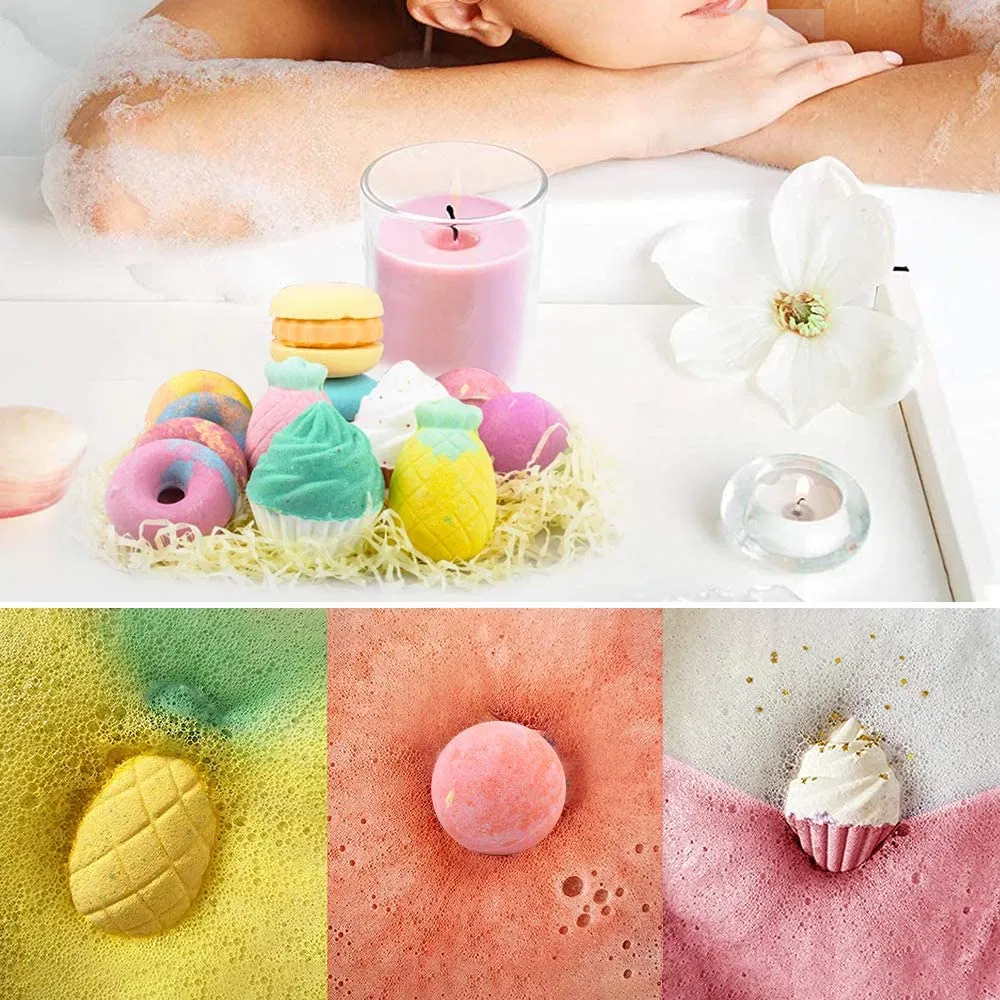 Private Labelhandmade Bubble Bath Bombs 12 Gift Set Birthday Valentines Bathbombs Cleansing Kids Bubble Cake Bath Bombs