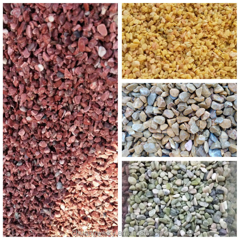 Natural Colorful Cobble Pebble Stone Tan Paving Basalt for Outdoor &Park Use