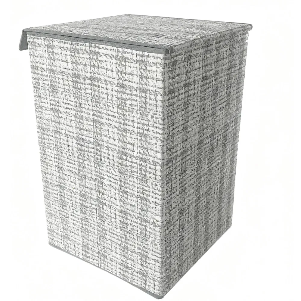 Dirty Clothes Washable with Cover Square Bathroom Large Laundry Basket