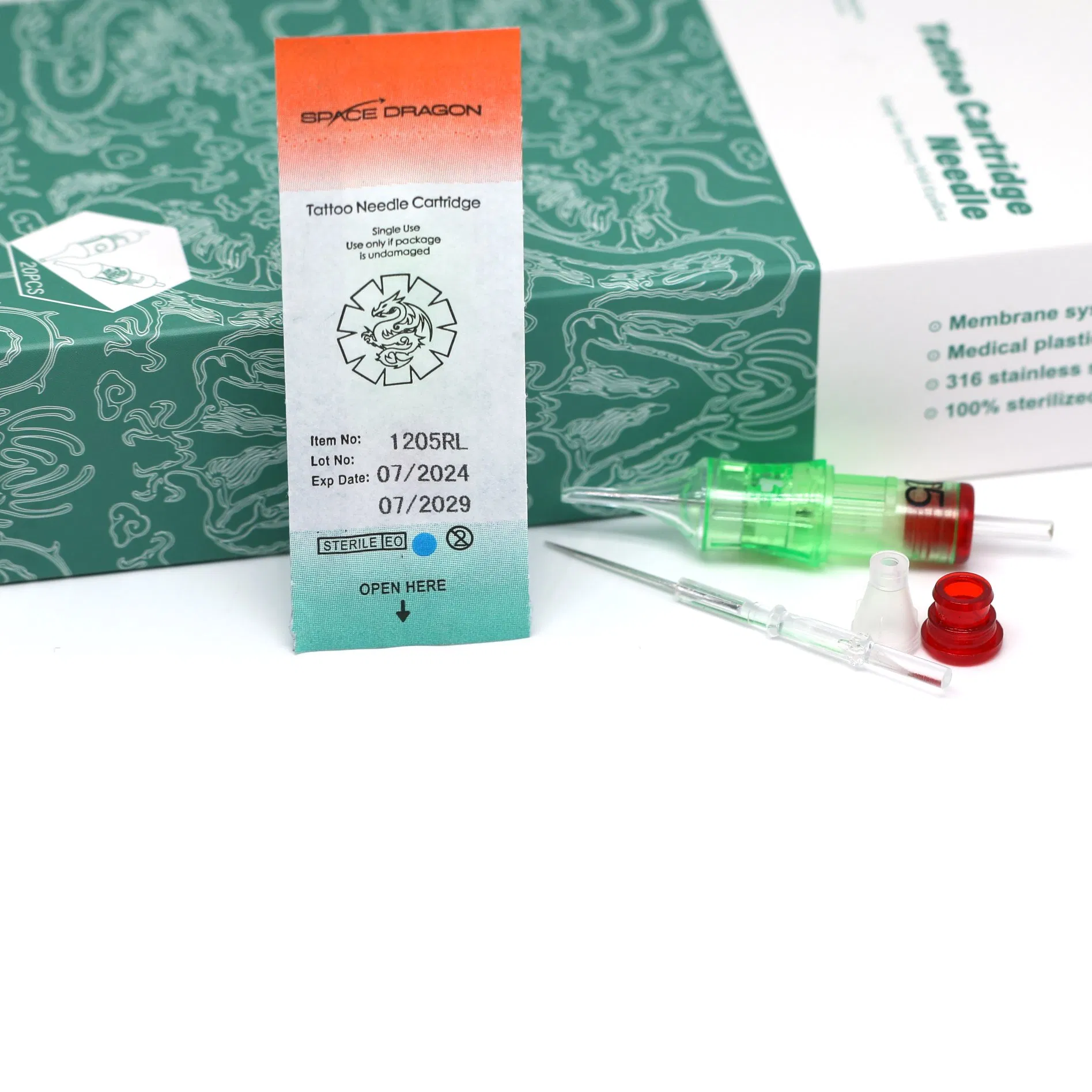Budget-Friendly OEM Available Tattoo Cartridge Needles Disposable Sterile Tattoo Needle Cartridge for Tattoo Pen and Detail Work Lining and Shading Rl/RS/RM/M1