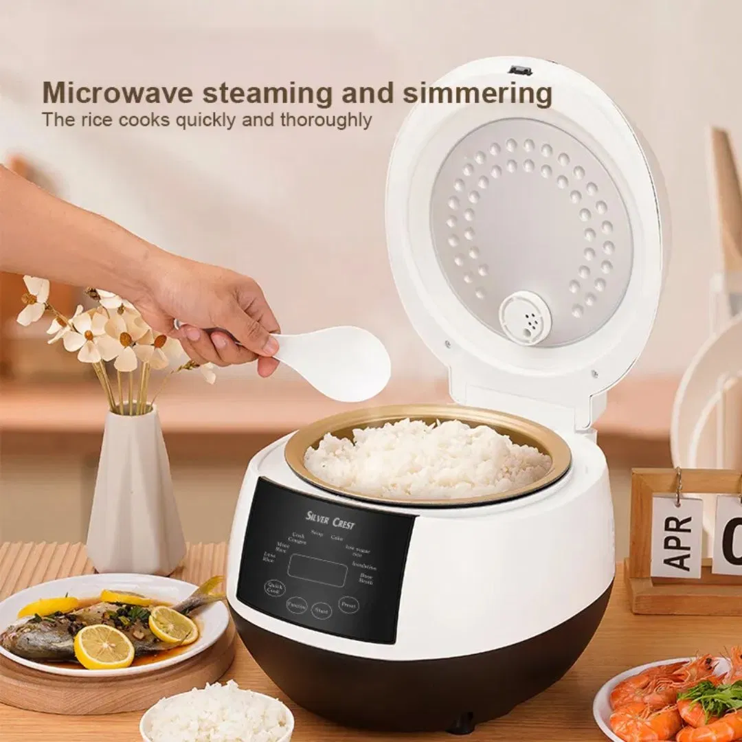 5L Silver Crest Rice Cooker Aluminum Inner Pot None Stick Rice Cooker Electric Multicooker Multi Cooker Price