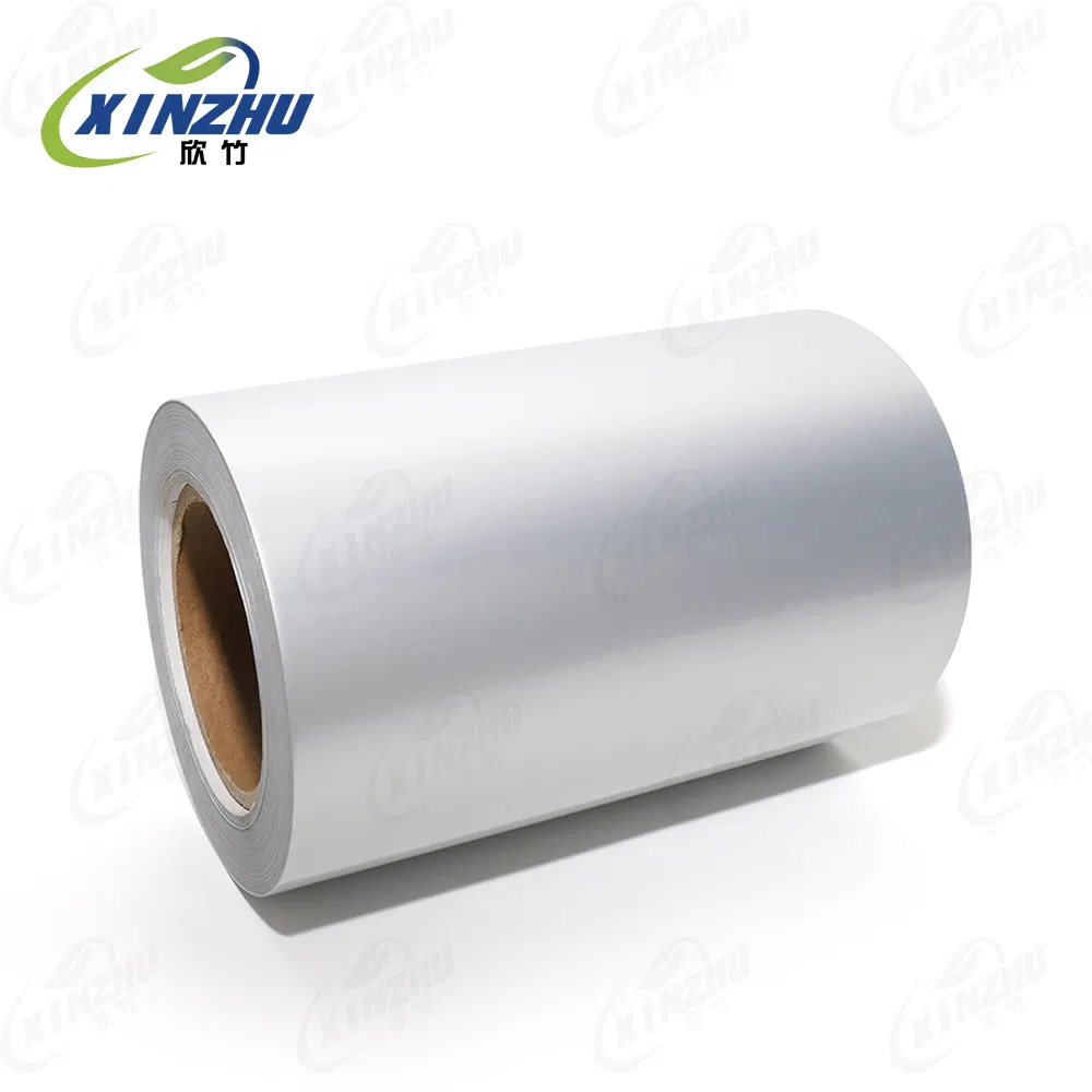 Jumbo Roll 50mic Matte Silver Pet Film Adhesive Material for Printing Label Sticker