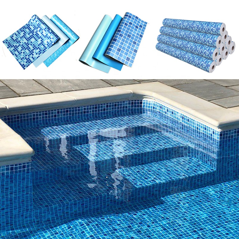 Customized Mosaic PVC Coated Tarpaulin Vinyl Swimming Pool Liner
