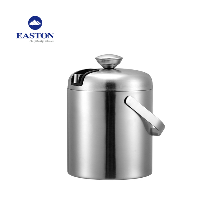 High Quality Hotel Custom 1.2L Stainless Steel Ice Bucket