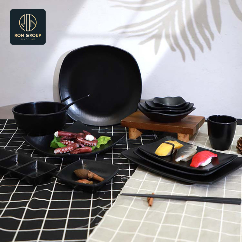 Elegant Eco-Friendly Dinnerware Kitchen Tableware Dishes Melamine Plate for Restaurant