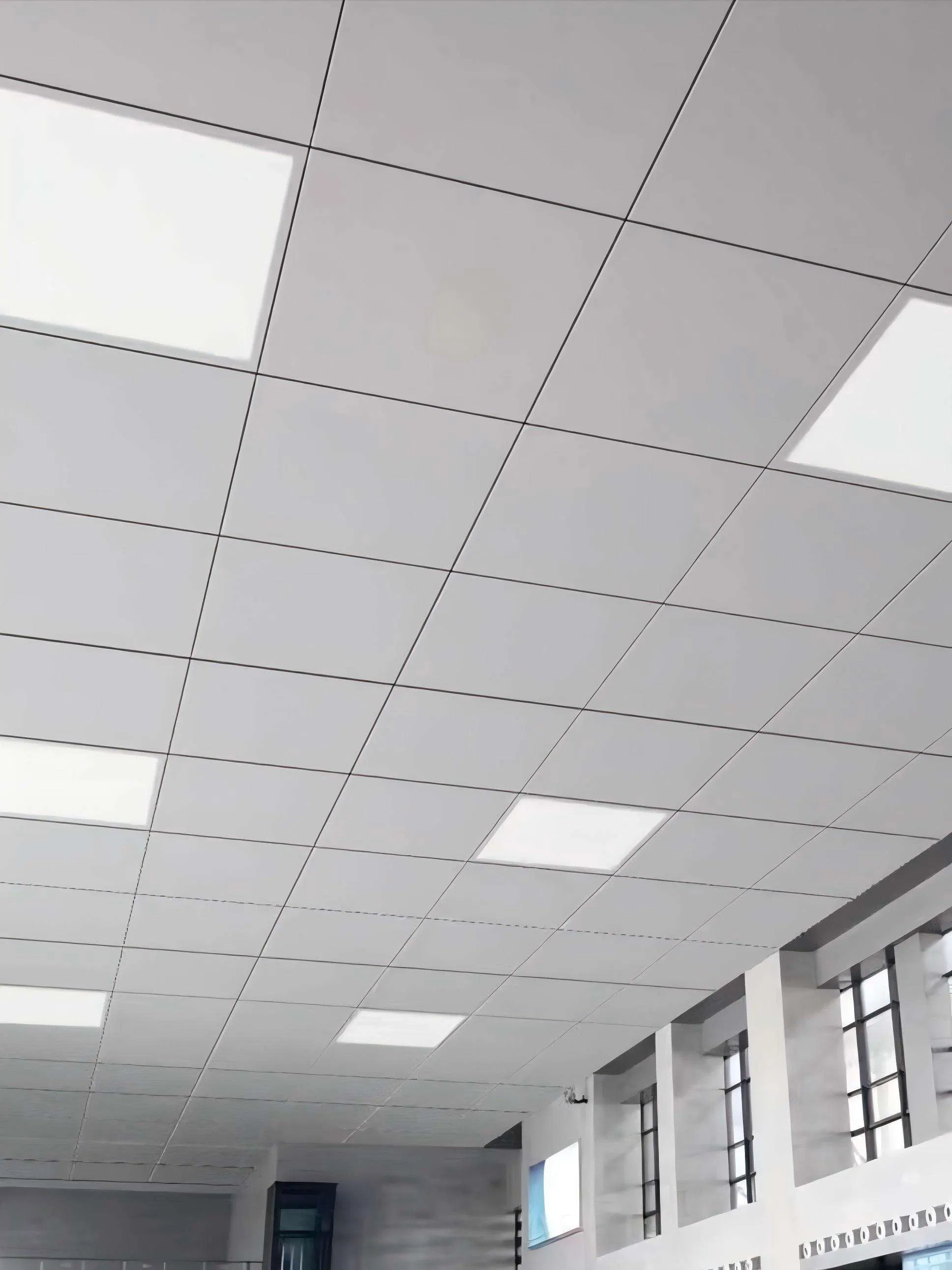 Modern Brushed Aluminum Ceiling Tiles for Luxury Apartment Interiors