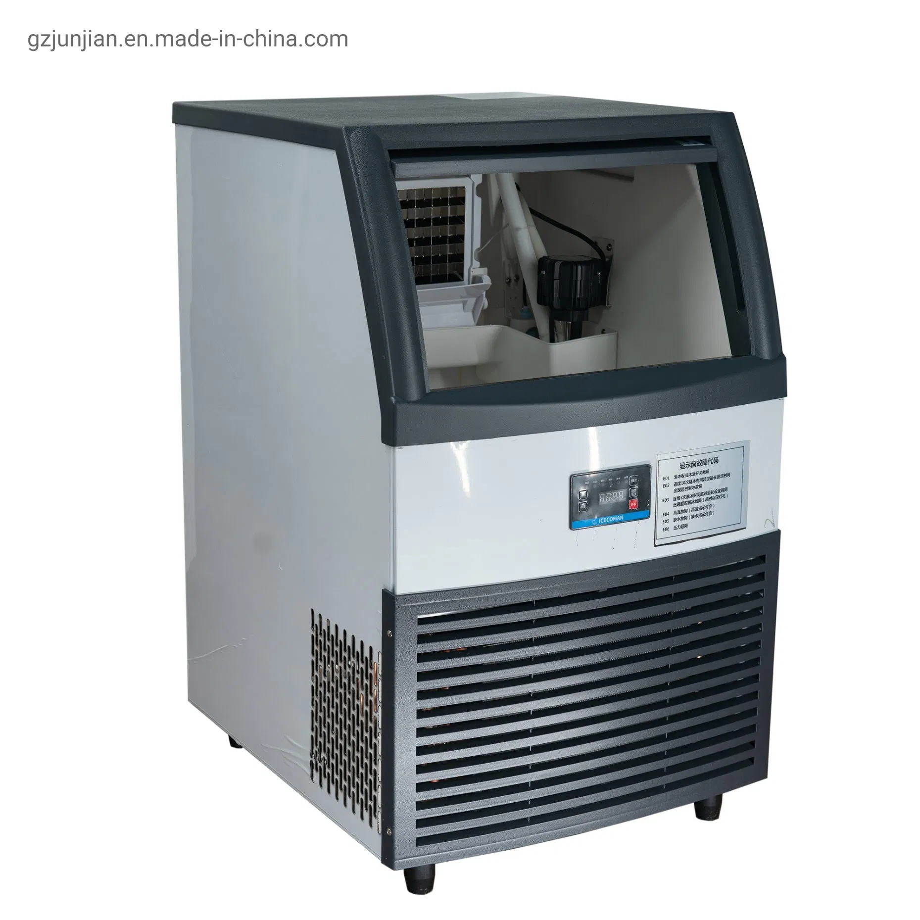 Stainless Steel+ABS Ice Maker Machine 200kg Commercial Cube Ice Machine Portable Ice Maker with CE