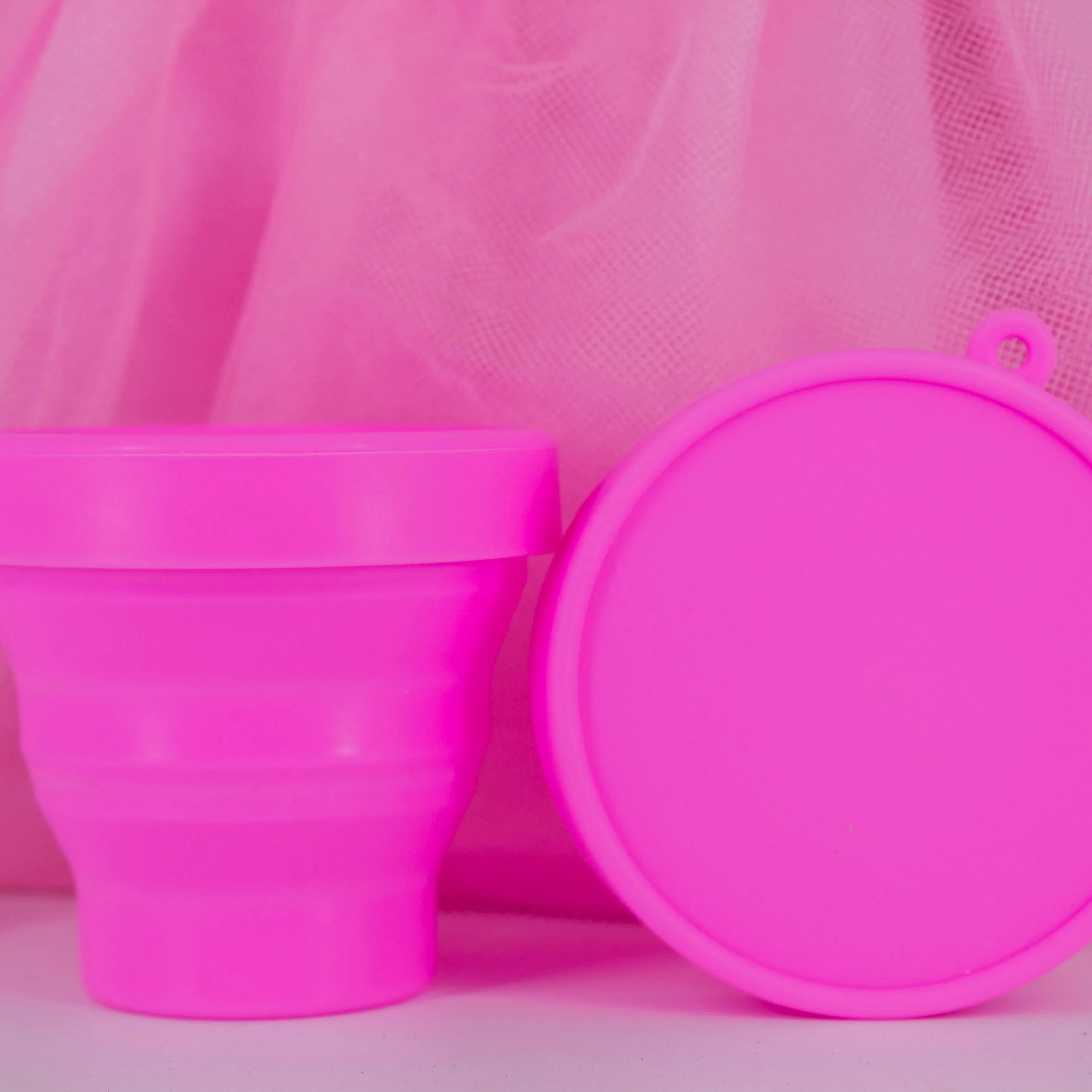 Leak-Proof Silicone Menstrual Cup with Storage Case for Women