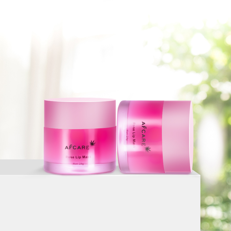 Wholesale Organic Pink Lip Care Mask Private Label Hydrating Sleeping Repairing