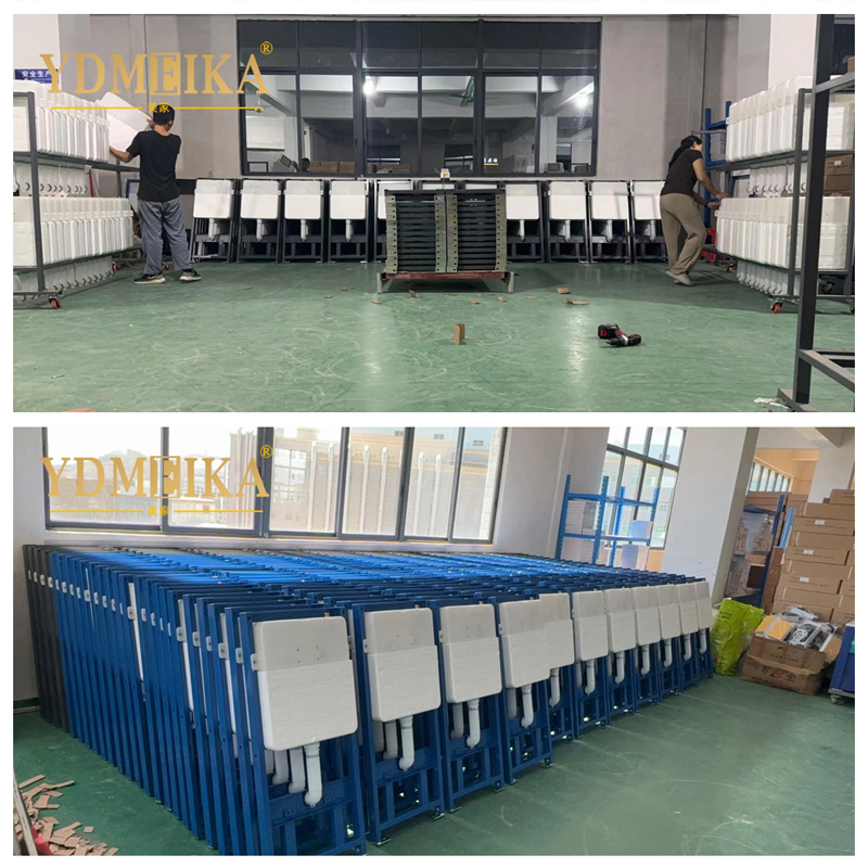 Squat Toilets Toilet Water Tank with Hidden Space Saving Flush Plate Bathroom HDPE Concealed Cistern