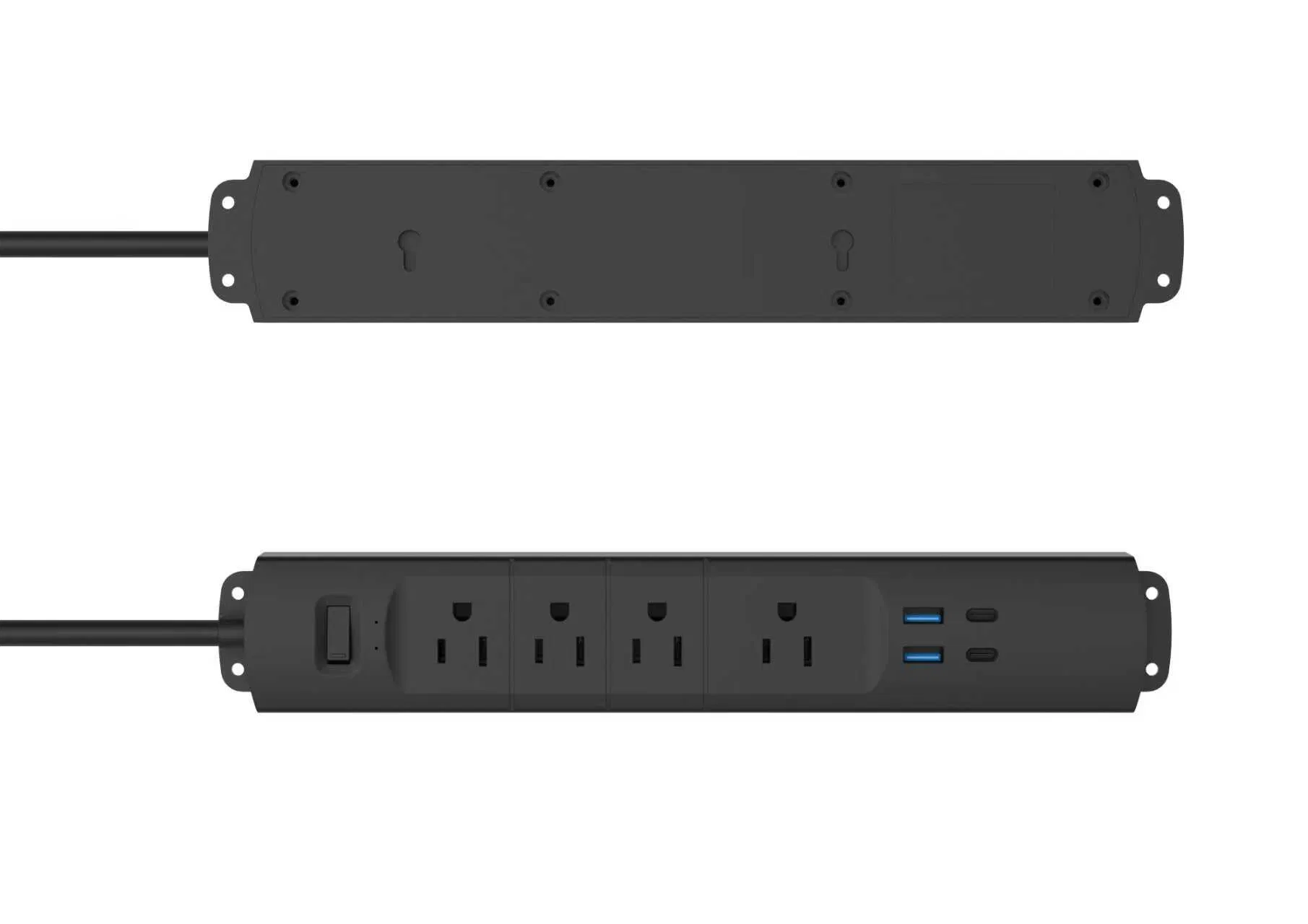 Wall Mount Power Strip Surge Protector