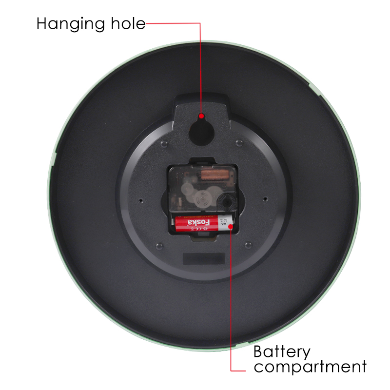 Foska Home Decor 10 Inch Antique Quartz Metal Wall Clock