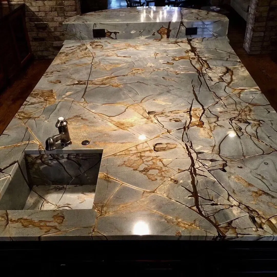 Factory Stone Precut Kitchen Bath Natural Marble Granite Kitchen Counter Tops