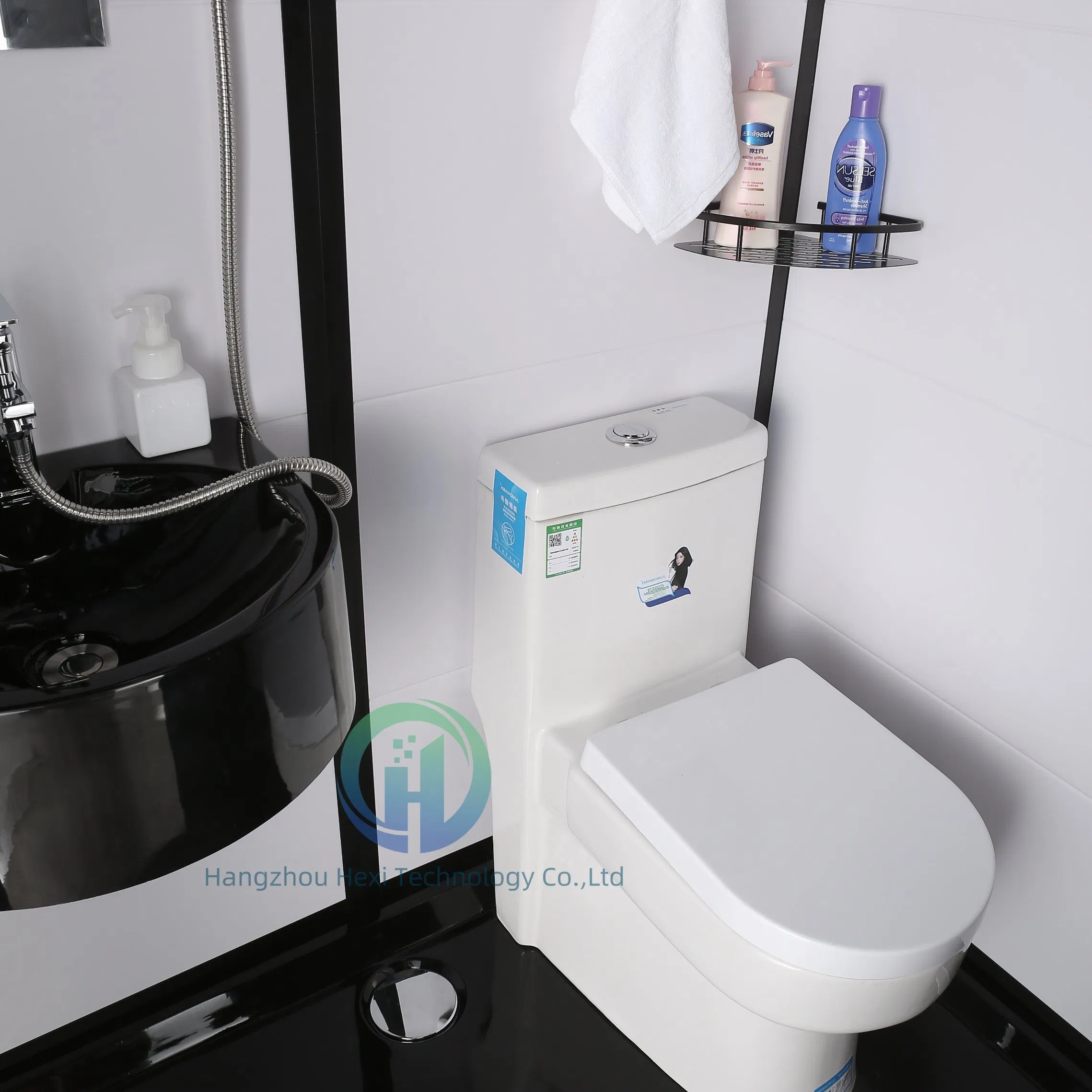 Modern Prefabricated Bathroom with Sanitary Toilet and Shower Set