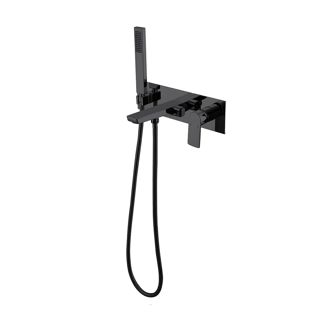 Modern Wall-Mounted Rainfall Shower Head Bathtub Faucet