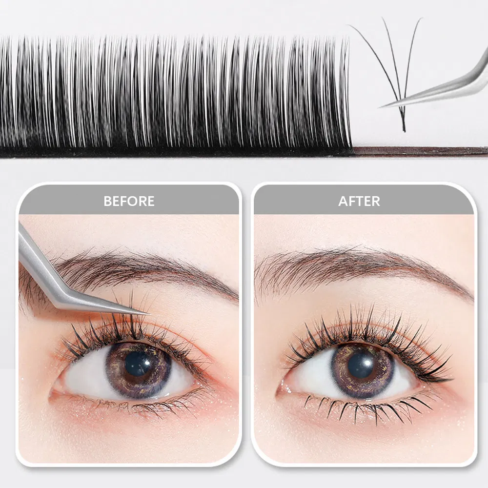 Professional Fiber Tip Eyelash Tweezer Volume Lash Tweezers Fiber Tip Set