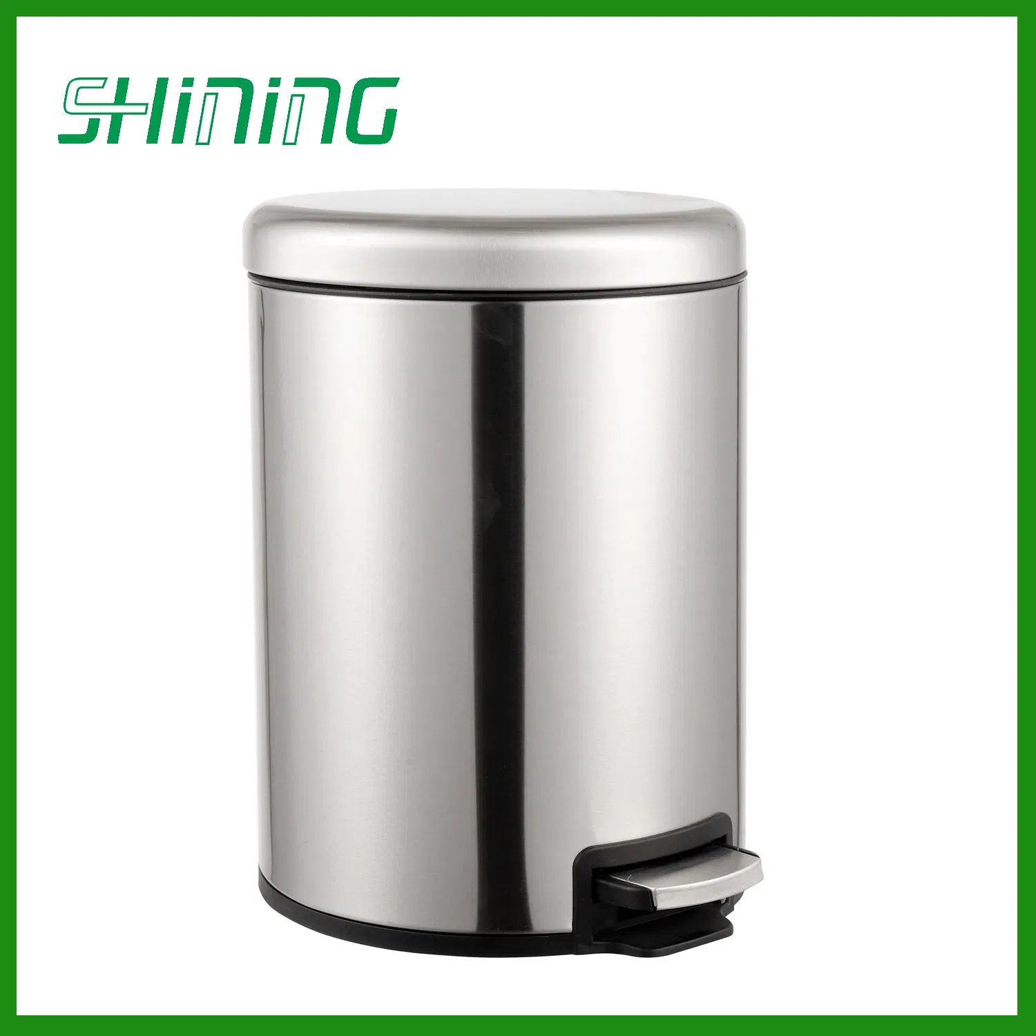 Household Foot Pedal Round Stainless Steel Bedroom Trash Can (KL-122)