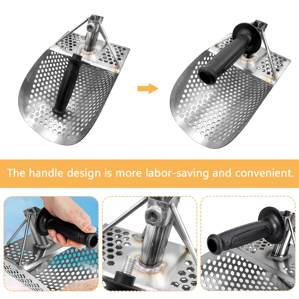Metal Detecting Tool Stainless Steel Sand Scoop Metal Detector Sand Scoop