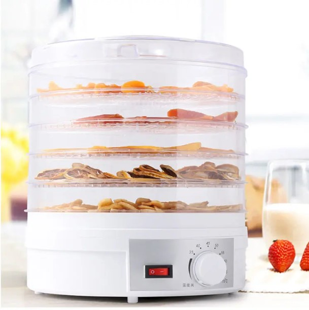 Home Digital Electric Food Dehydrator with Timer and Function Buttons