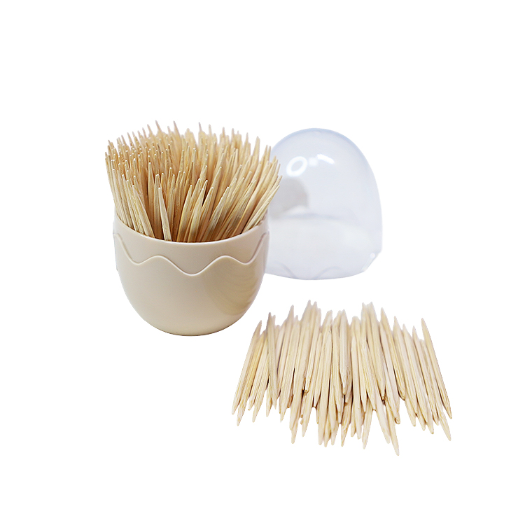 Wholesale Disposable Bamboo Toothpicks with Customized Logo Storage