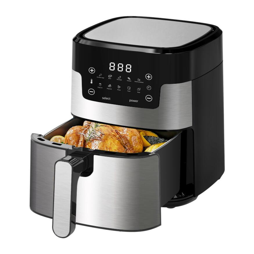 New Stainless Steel Smoke-Free Electronic Multi-Functional Air Fryer
