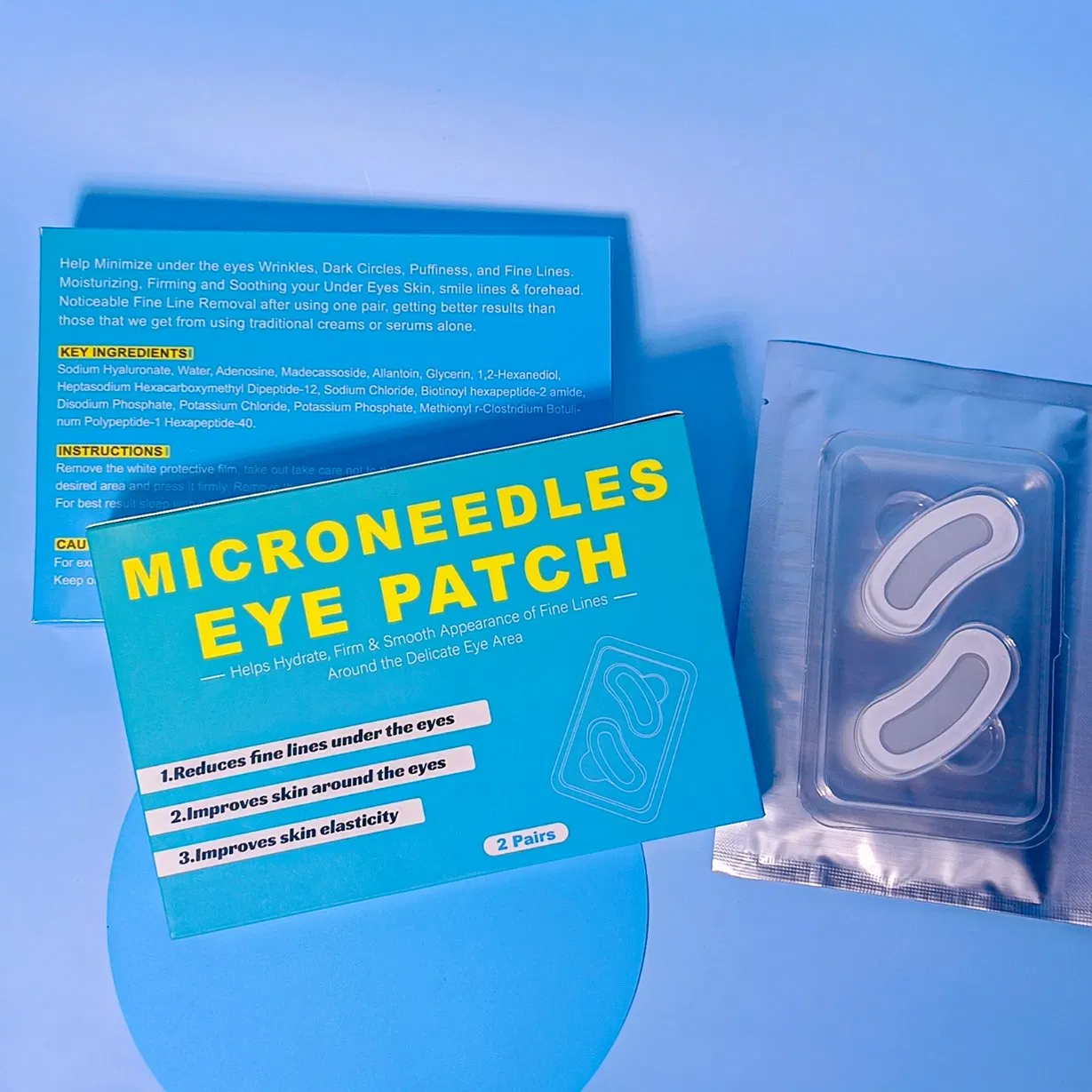 Cosmetics Eye Skin Care Mask Microneedles Eye Patch for Anti Wrinkles Fine Lines Eye Patches