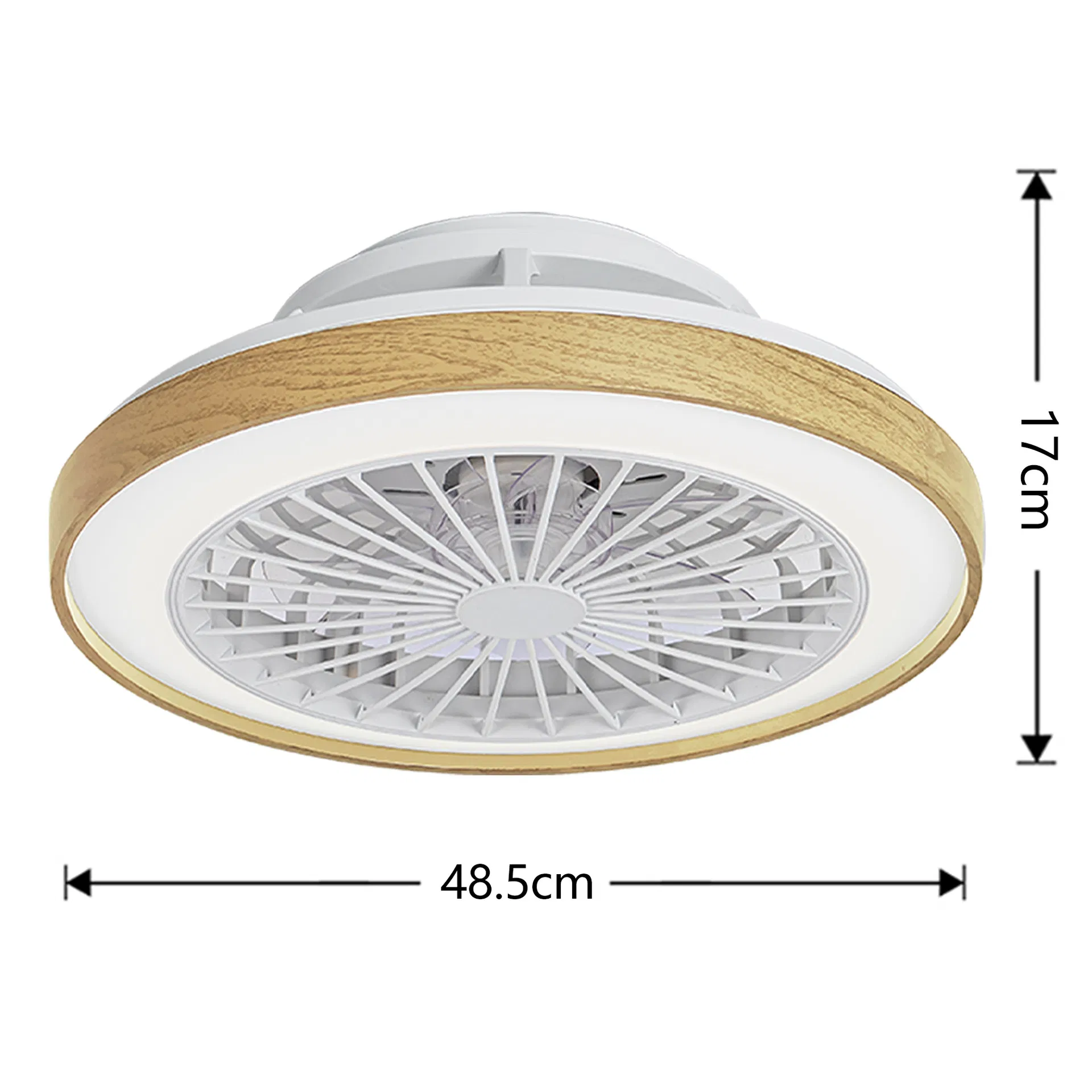 Low Noise Bedroom Small 220 Volts Remote Control APP Control Smart Modern Chandelier LED Ceiling Fan with Light