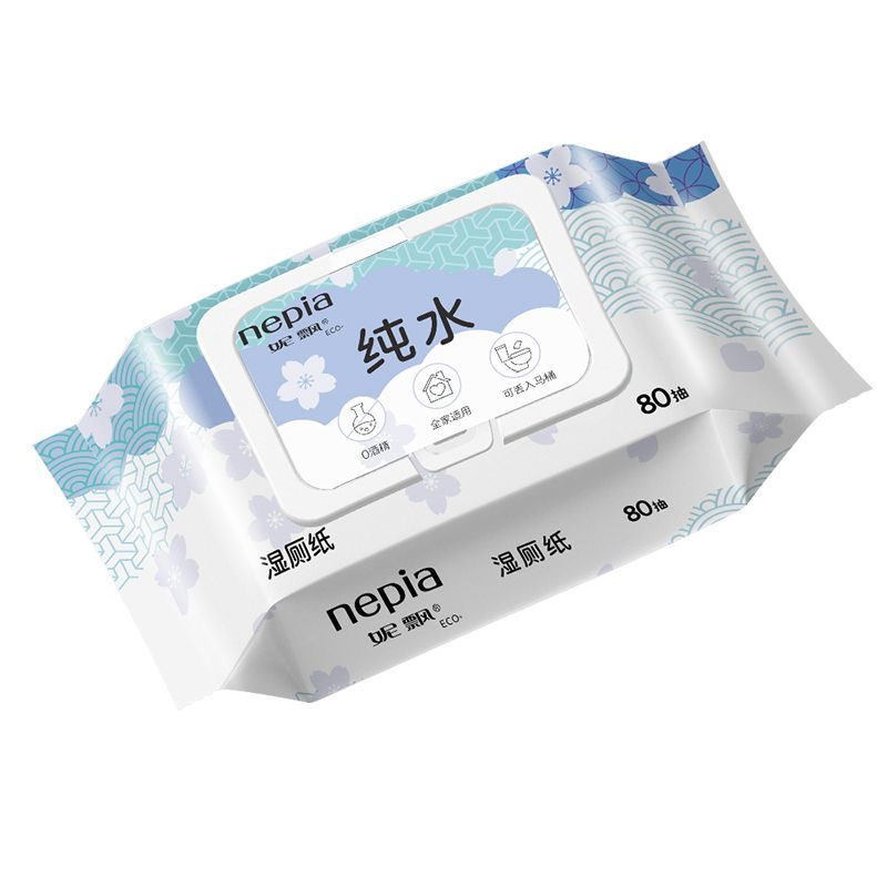 Wholesale Nepia Moistened Wet Toilet Paper 80PS for Gentle Cleaning