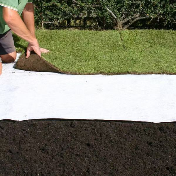 Heavy-Duty White Geotextile Fabric for Construction and Gardening
