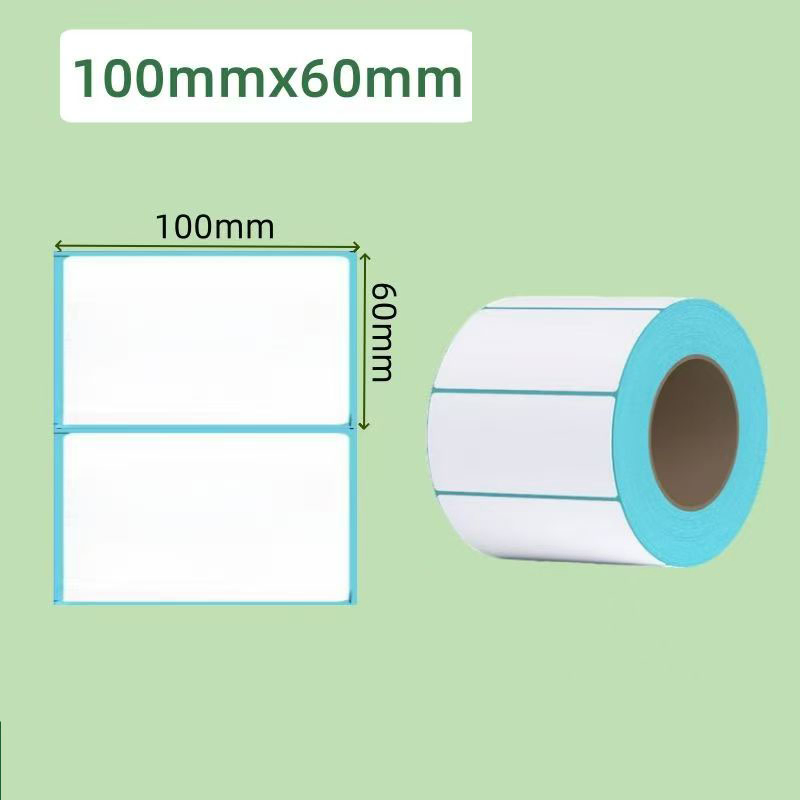 High Quality White Three-Proof Self-Adhesive Label Paper Roll for Supermarket Labels (customizable in size)